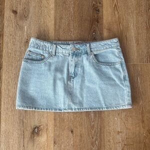 Edikted Denim Mini Skirt